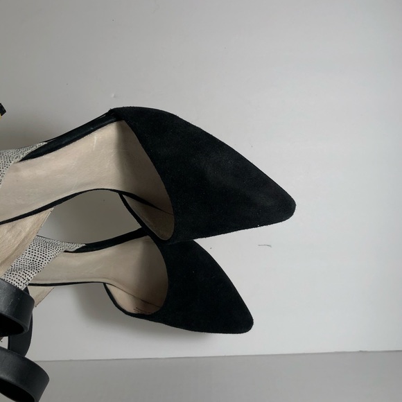 JOE'S Jeans Laney Heel 10 Suede Point Ankle Strap - Picture 6 of 16